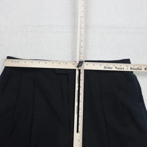 Stafford Tuxedo Suit Mens 48 Regular Black Wool Blend Formal Wear 2 Piece Set - Picture 12 of 15